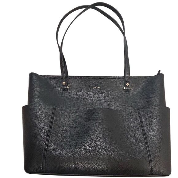 Anne Klein Women's Large Black Tote Shoulder Bag - Picture 11 of 16